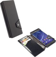 Krusell FlipWallet Kalmar Sony Xperia Z3 (D6653) Flip Tok - Fekete