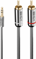 Lindy JACK - RCA kábel 5m (3.5mm jack apa - 2xRCA apa)