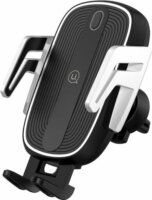 Usams CD100ZJ01 Autós mobiltelefon tartó beépített vezeték nélküli töltővel - Fekete