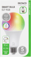 Deltaco LED izzó 9W 810lm E27 - Állítható színes