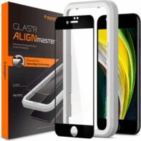 Spigen Glastr Alignmaster 2.5D Apple iPhone 7 / 8 / SE (2020) Edzett üveg kijelzővédő - Fekete