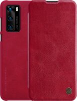 Nillkin Qin Huawei P40 Flip Tok - Piros