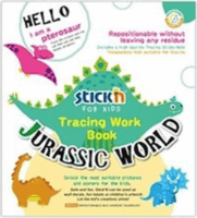 Stick'n: Átrajzoló kreatív füzet - Jurassic World