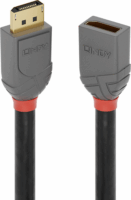 Lindy Anthra Line DisplayPort 1.4 kábel 0.5m Fekete