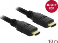 Delock Aktív HDMI-A kábel 10m Fekete
