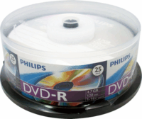 Philips DVD-R Egyszer Írható DVD Lemez Henger (25db/cs)