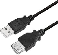 Logilink USB 2.0 hosszabbító kábel 3m - Fekete