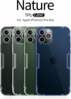 Nillkin Nature Apple iPhone 12 Pro Max Szilikon Tok - Fekete-átlátszó