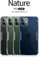 Nillkin Nature Apple iPhone 12 Mini Szilikon Tok - Fekete-átlátszó