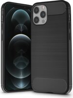 Haffner Carbon Apple iPhone 12 Pro Max Szilikon Hátlap - Fekete