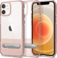 Spigen Slim Armor Essential Apple iPhone 12 mini Szilikon Tok - Átlátszó-rózsaszín