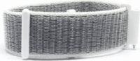 Mybandz Univerzális Tépőzáras Szövet szíj 20mm - Fehér/Szürke