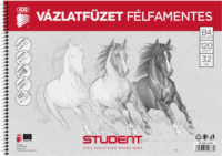 ICO Student 16 lapos B4 félfamentes vázlatfüzet