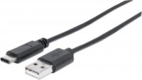 Manhattan USB C M - USB 2.0 M Adapterkábel 1m Kék