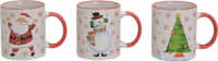 Iris 230ml Karácsonyi Porcelán Bögre - Mintás