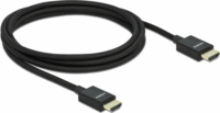 Delock Nagysebességű HDMI Coaxial v2.1 apa - apa kábel 2m Fekete