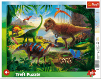Trefl: Dinoszauruszok - 25 darabos keretes puzzle