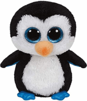 TY Waddles pingvin fekete plüssfigura - 15 cm