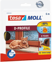 Tesa tesamoll® D profil Ajtó- és ablaktömítő szalag 9 mm x 6 m - Barna (6 méter)
