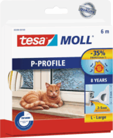 Tesa tesamoll® P profil Ajtó- és ablaktömítő szalag 9 mm x 6 m - Fehér (6 méter)