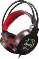 Snopy SN-GX7 CRAZY Gaming Headset Fekete/Piros