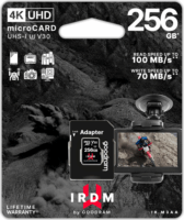 GoodRam 256GB IRDM microSDXC UHS-I U3 memóriakártya + Adapter