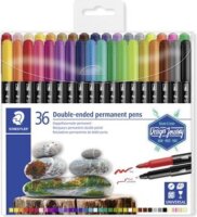 Staedtler Twin-tip 0.4/2.0 mm Alkoholos marker készlet - Vegyes színek (36 db)