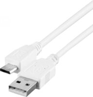 Somogyi USB apa - microUSB Adat- és töltőkábel 1m - Fehér