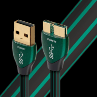 AudioQuest Forest USB 3.0-A apa - Micro USB-B apa Összekötő kábel 0.75m - Fekete/Zöld