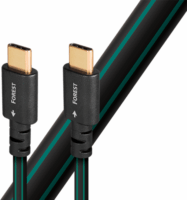 AudioQuest Forest USB-C apa - USB-C apa Adatkábel 0.75m - Fekete/Zöld