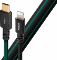 AudioQuest Forest USB 2.0-C apa - Lightning apa Összekötő kábel 0.75m - Fekete/Zöld
