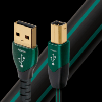 AudioQuest Forest USB 2.0-A apa - USB-B apa Összekötő kábel 1.5m - Fekete/Zöld