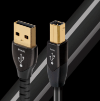 AudioQuest Pearl USB 2.0-A apa - USB-B apa Összekötő kábel 5m - Fekete