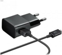 Samsung ETA0U83EWE gyári Hálózati USB töltő + ECB-DU4AWE microUSB kábel - Fekete (Utángyártott, OEM)