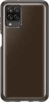 Samsung Galaxy A12 gyári Soft Clear Cover Tok - Fekete