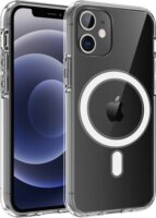 Cellect Apple iPhone 12 Pro MagSafe Rögzítésű Mágneses Szilikon Tok - Átlátszó