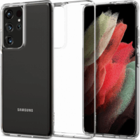 Spigen Crystal Flex Samsung G998 Galaxy S21 Ultra Szilikon Tok - Átlátszó