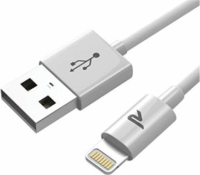 Rampow USB apa - Lightning apa Adatkábel 3m - Fehér