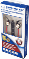 Esperanza EH186L Magnetic Bluetooth Mikrofonos Fülhallgató Fekete/Piros