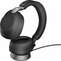Jabra Evolve2 85 (UC, USB-A, Töltőállomás) Vezeték nélküli Headset Fekete