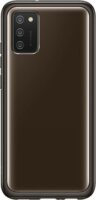 Samsung Galaxy A02s gyári Soft Clear Cover Tok - Fekete