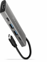 Axagon HMC-5G2 Dokkoló USB-C eszközökhöz Ezüst-fekete