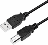 Logilink USB 2.0 A - USB B kábel 2m - Fekete
