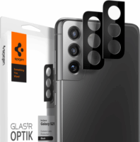 Spigen Glas.TR Optik Samsung G991 Galaxy S21+ kamera védő üveg - Fekete (2db)