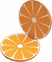 Helix Vezeték nélküli Qi töltő 2 készülék egyidejű töltéséhez 10W Narancs