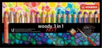 Stabilo Woody 3 in 1 Kerek színes ceruza készlet (18 db / csomag)