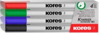 Kores K-Marker 1-3mm kúpus Tábla- és flipchart marker készlet - Vegyes színek (4 db / csomag)