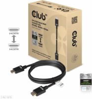 Club3D Nagy sebességű HDMI 2.1 kábel 4K 120Hz 1.5m Fekete
