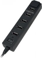 LogiLink USB 2.0 7 portos hub, ki/be kapcsolóval