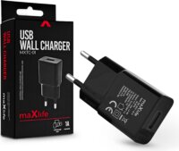 Maxlife Hálózati USB töltő (5V / 1A) Fekete